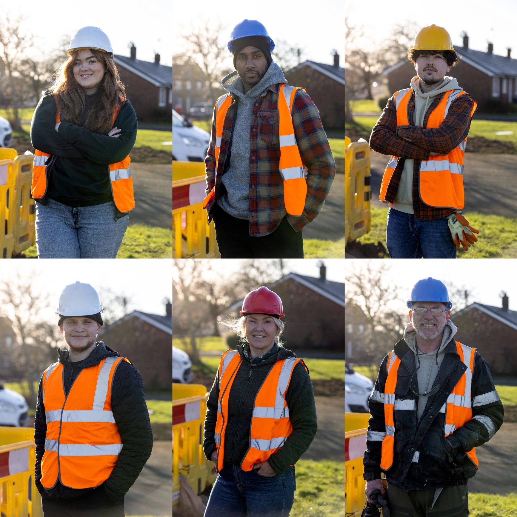Industrial team members at a worksite